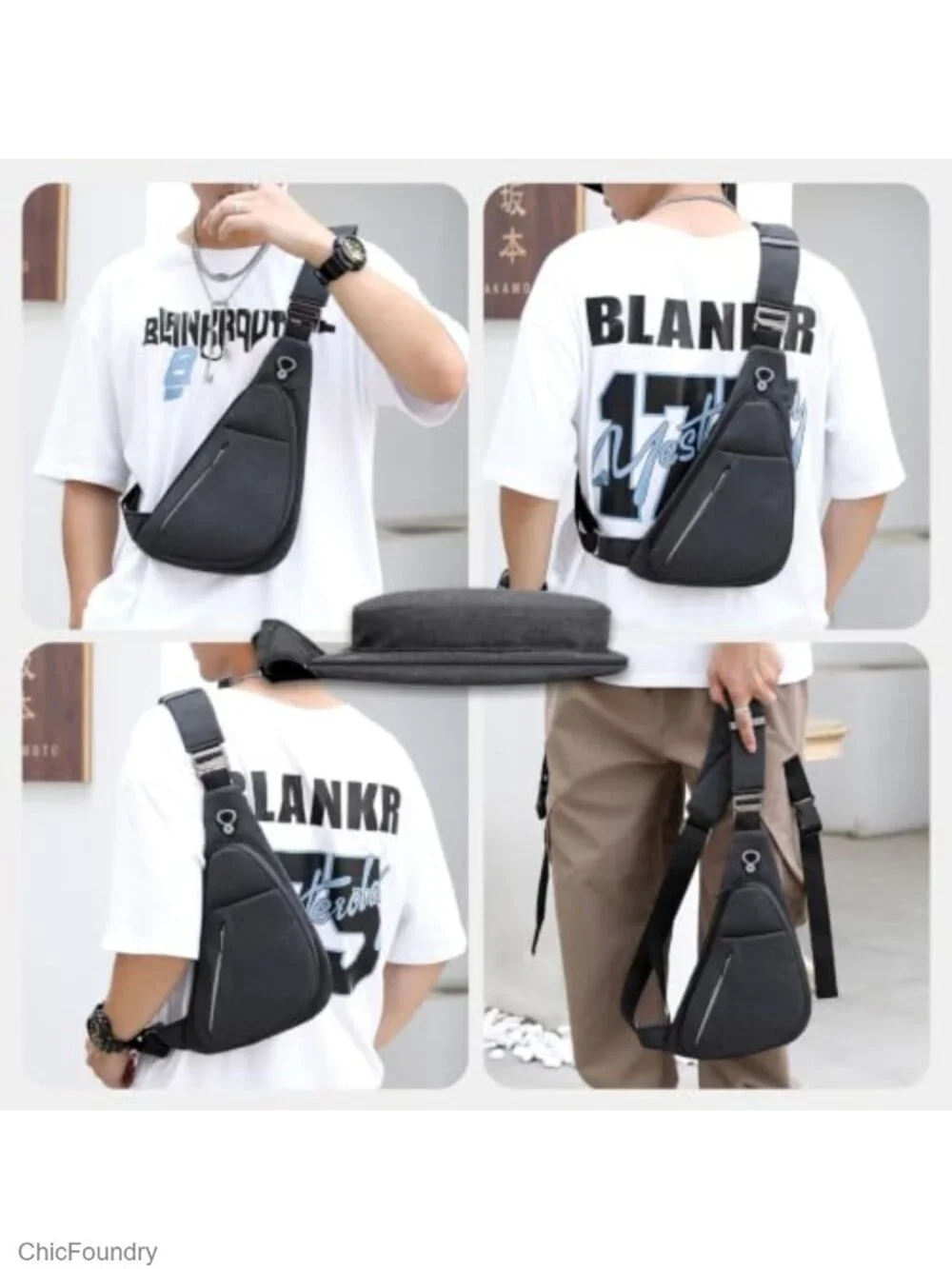 Anti-Theft Travel Sling Bag RFID Blocking Crossbody Shoulder Backpack
